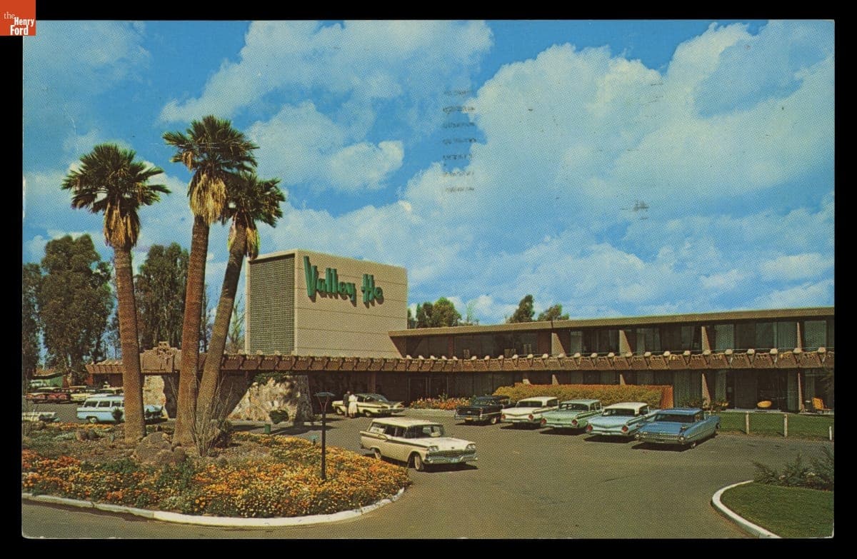 Postcard for Hotel Valley Ho, Scottsdale, Arizona, Mailed February 1963