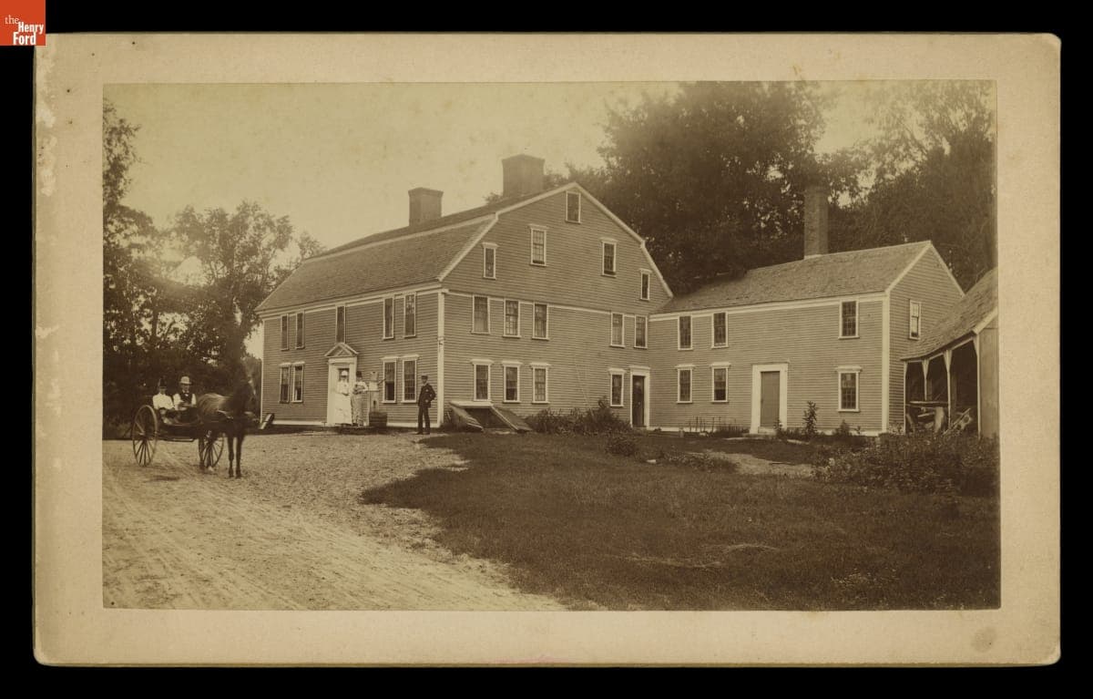Carriage outside Wayside Inn, South Sudbury, Massachusetts, 1884-1890
