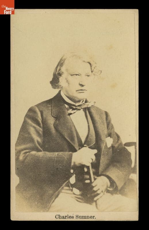 Portrait of U.S. Senator Charles Sumner, circa 1870-1874