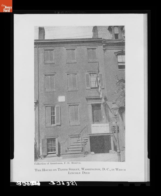 Petersen House Where Abraham Lincoln Died, Washington, D.C., 1896-1909