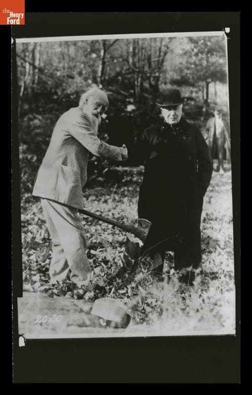 John Burroughs and Thomas Edison on a "Vagabonds" Camping Trip, 1920