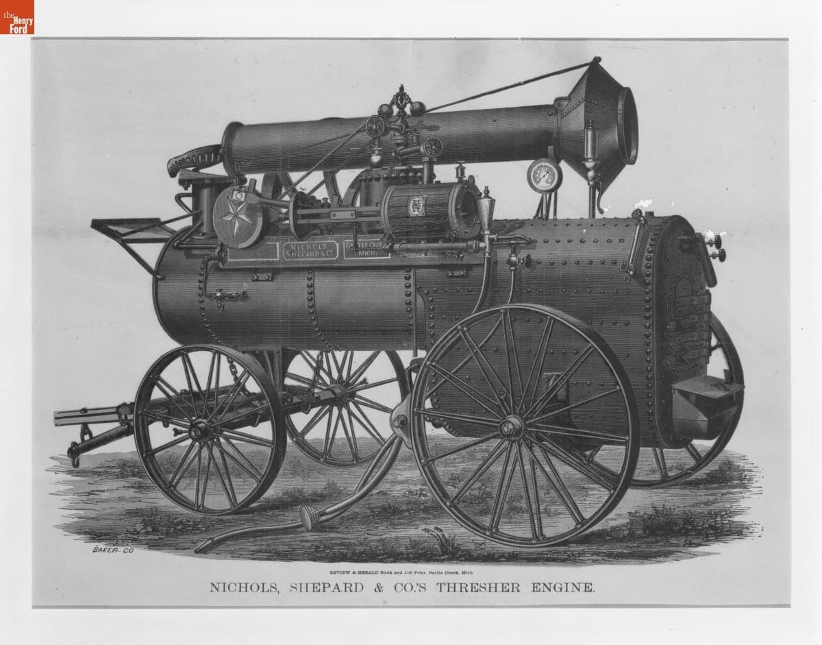 Nichols, Shepard & Co.'s Thresher Engine, circa 1875