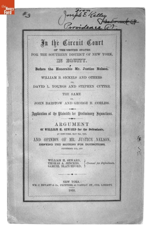 "William B. Sickels and Others vs. David L. Youngs and Stephen Cutter," 1855