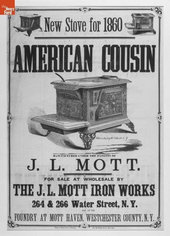 Advertising Broadside, "New Stove For 1860 American Cousin"