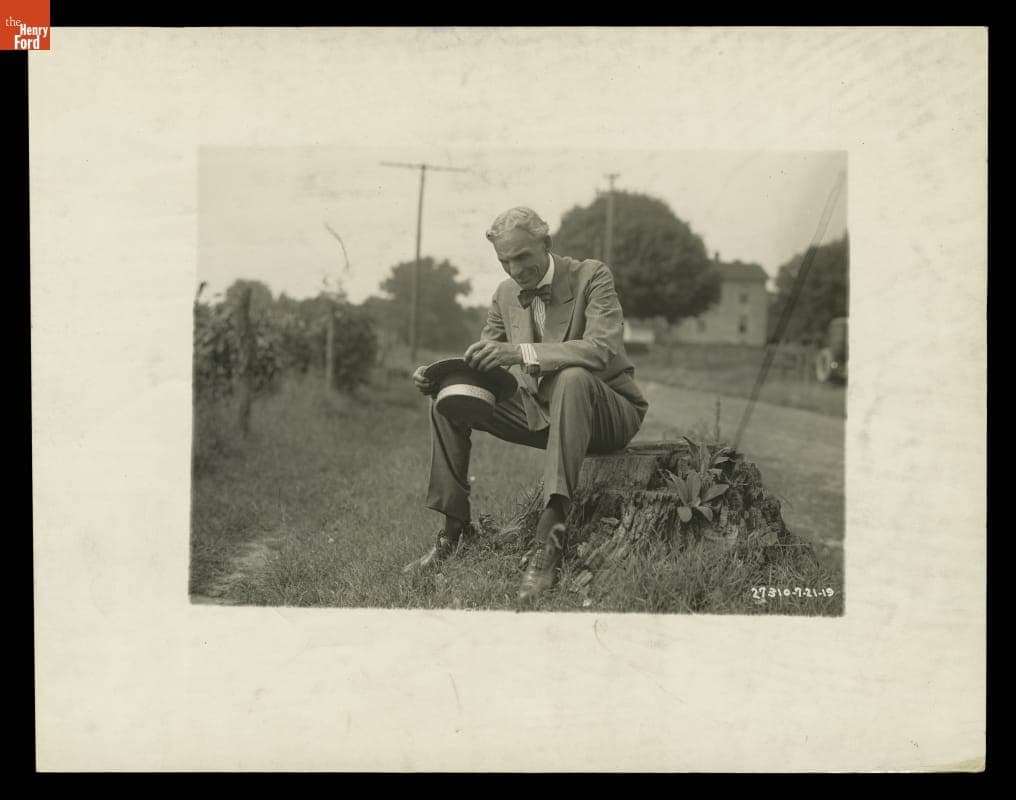 Henry Ford in Mount Clemens, Michigan, during the Chicago Tribune Libel Suit, 1919