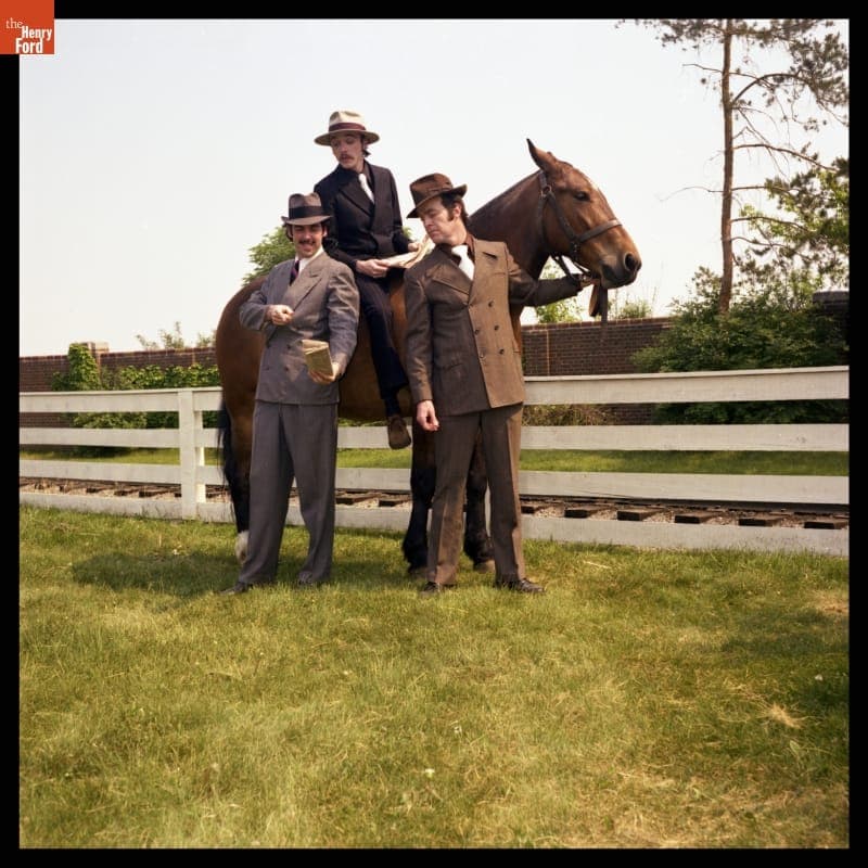 Promotional Photograph for Performance of "Three Men on a Horse" at Henry Ford Museum Theater, 1977