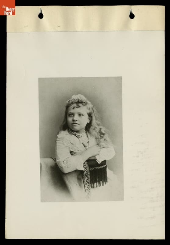 Portrait of Marion Estelle Edison, circa 1880