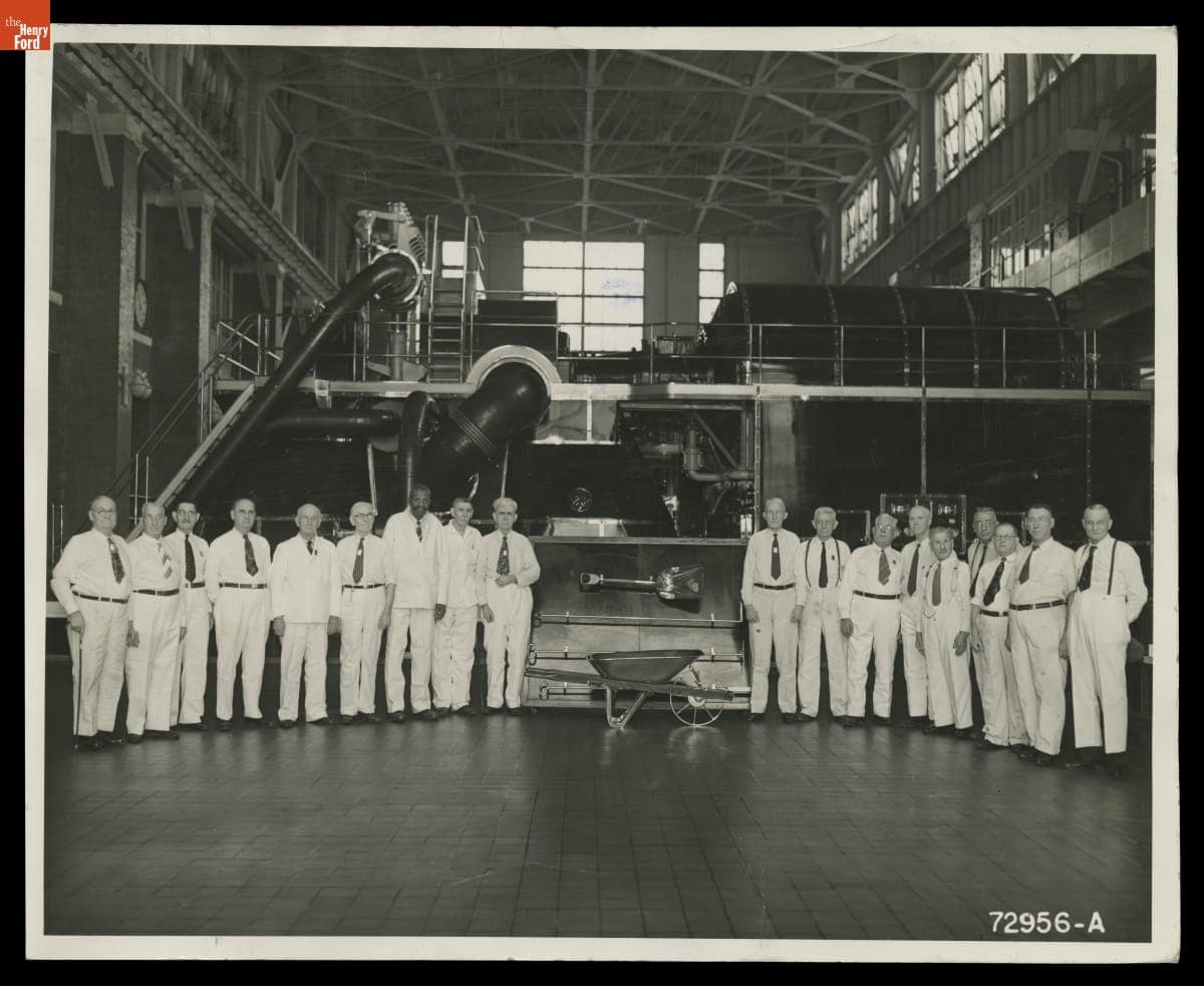 William Perry and Others in the Ford Rouge Plant Powerhouse, 1940