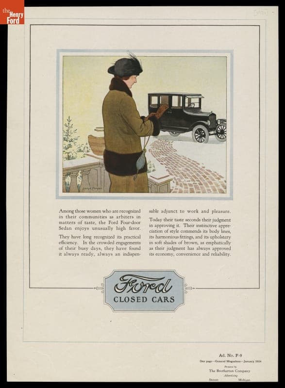 1924 Ford Model T Advertisement, "Among Those Women Who Are Recognized in Their Communities"