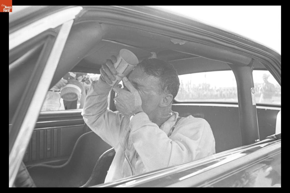 Dan Gurney in Mercury Cougar, Green Valley Trans-Am Race, Texas April 1967