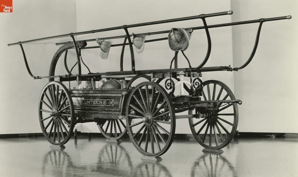 Horse Drawn Fire Engine Used by the West Newbury, Massachusetts Volunteer Engine Company No. 2, 1873