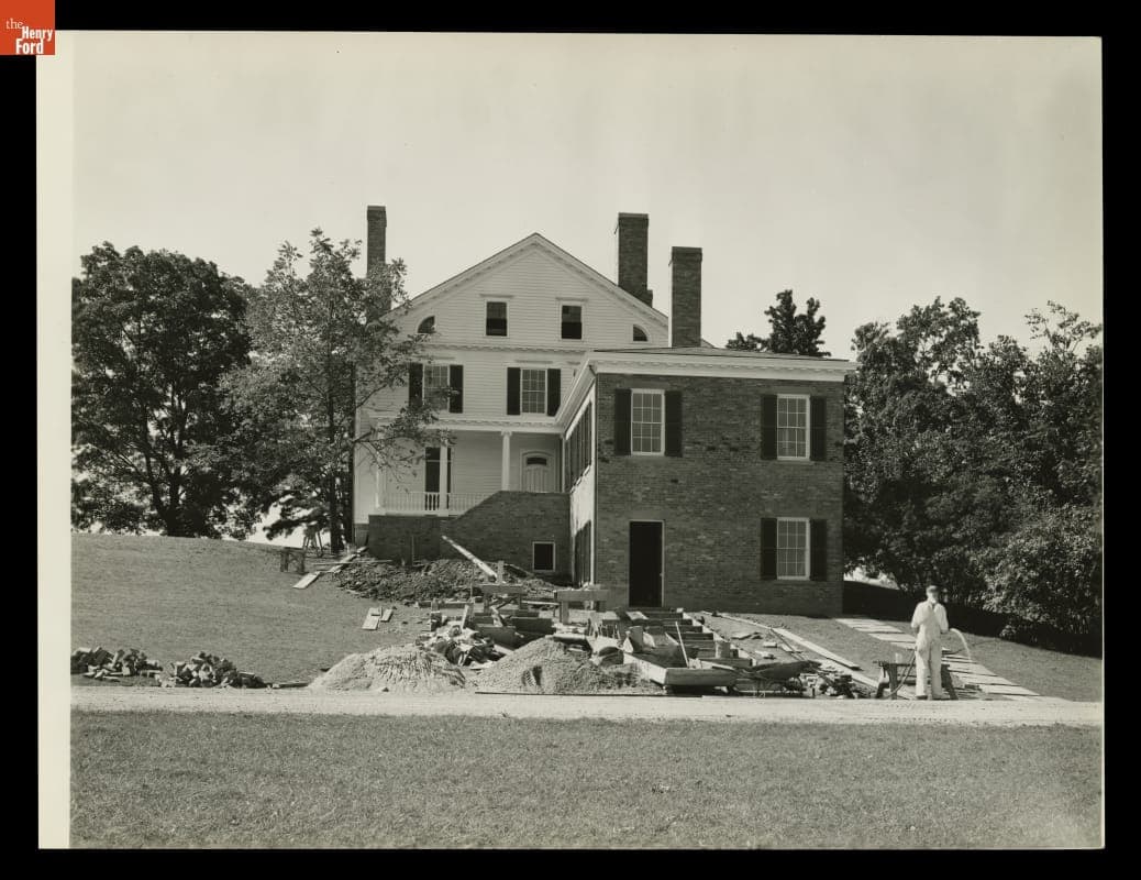 Noah Webster Home Construction in Greenfield Village, 1936-1937