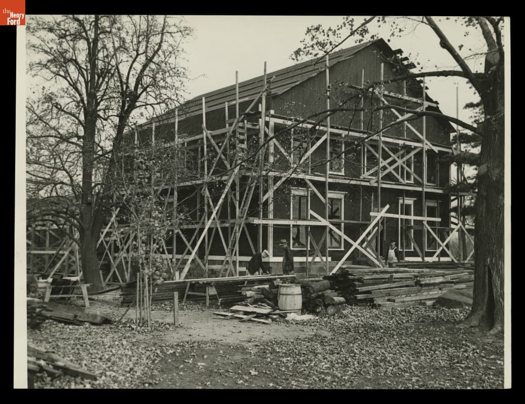Noah Webster Home Construction in Greenfield Village, 1936-1937