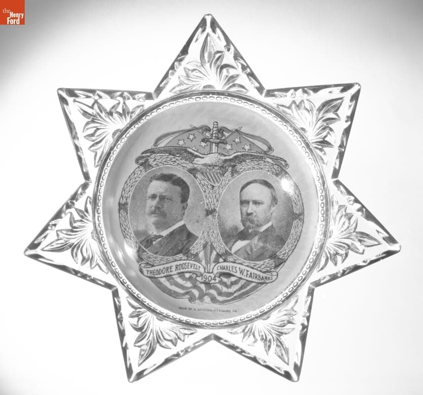 Roosevelt-Fairbanks Campaign Paperweight, 1904
