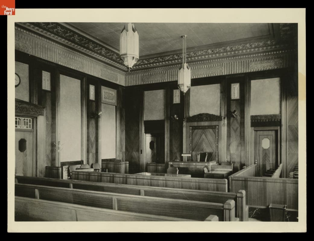 Roddis Veneer in Courtroom, Jefferson County Courthouse, Beaumont, Texas, circa 1932