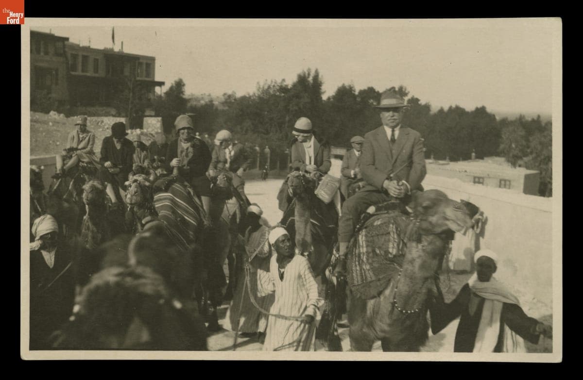 Touring Egypt, Riding Camels, 1928