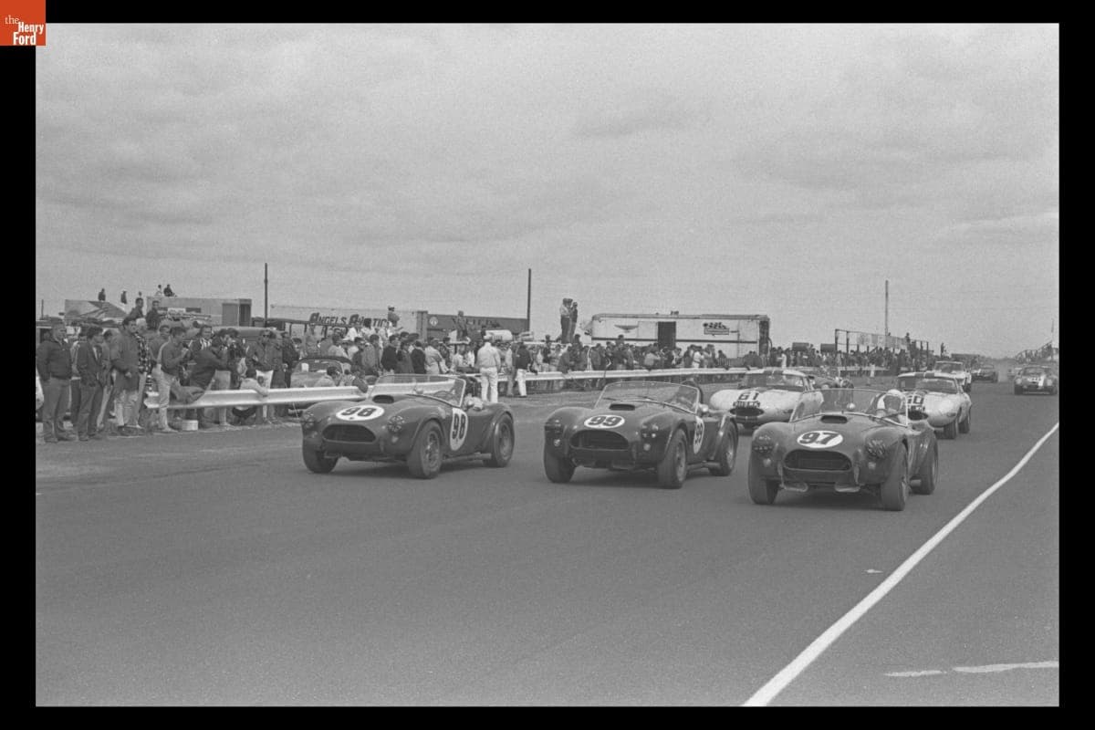 Shelby Cobras Driven by Dan Gurney, Bob Holbert, and Ken Miles in the Bridgehampton 500 km GT Race, September 1963
