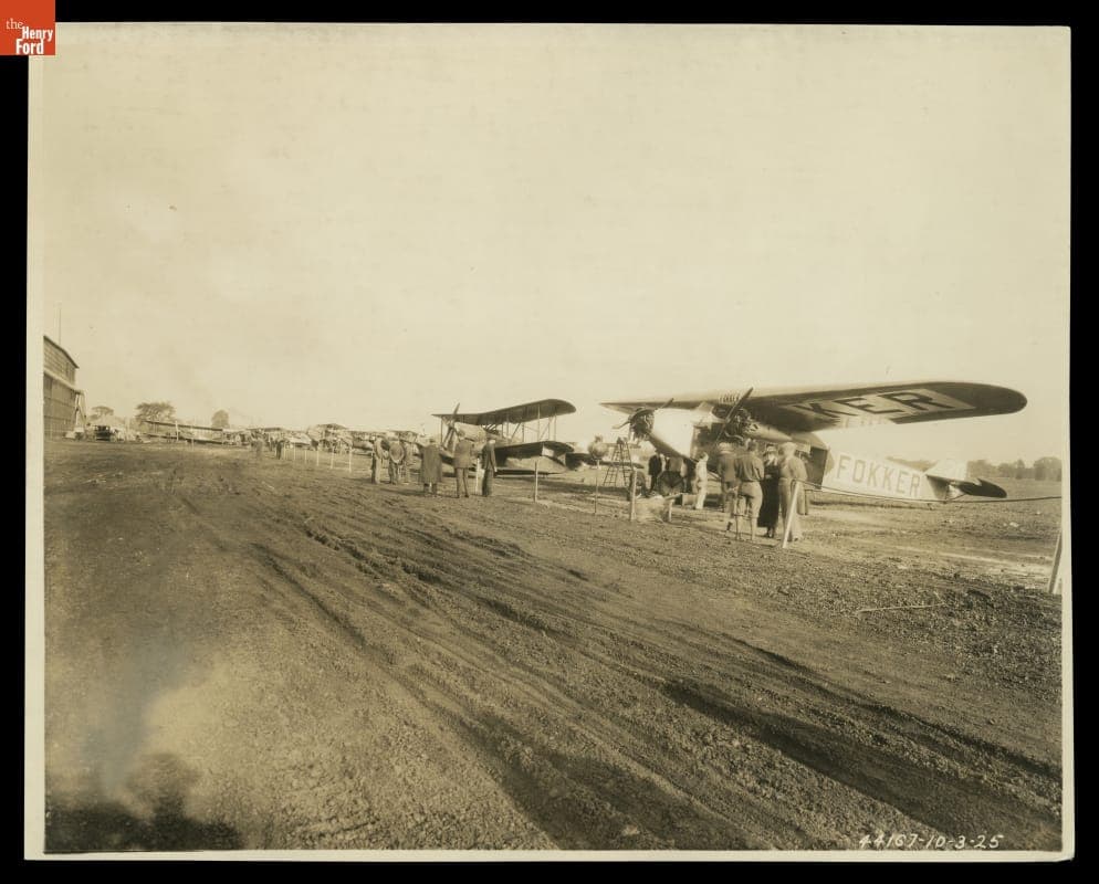 Airplanes Participating in the First National Air Tour, Ford Airport, October 3, 1925