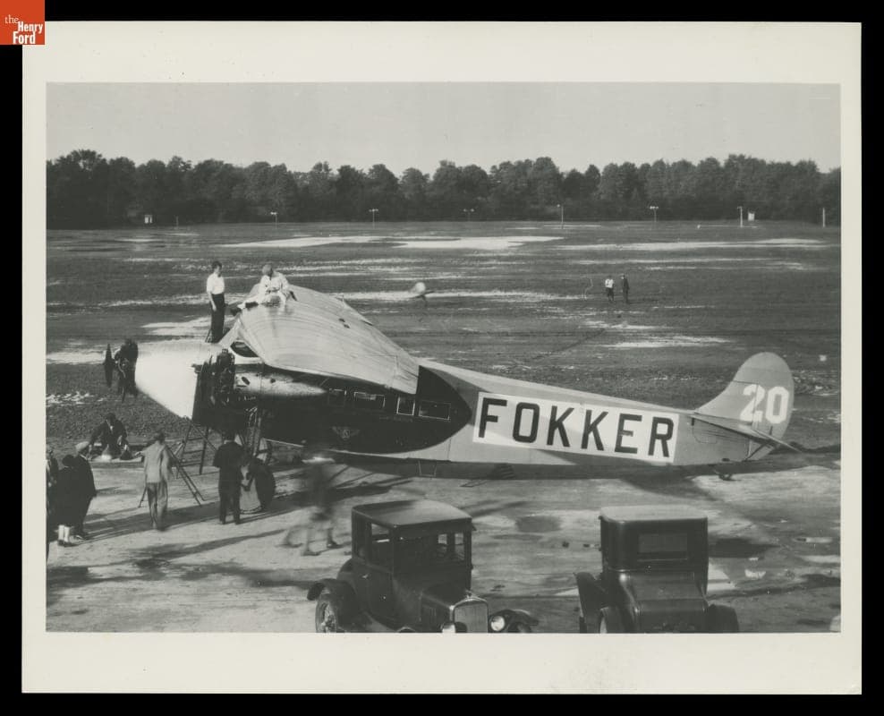 1925 Fokker F. VII Tri-Motor Airplane at the National Air Tour, Ford Airport, Dearborn, Michigan