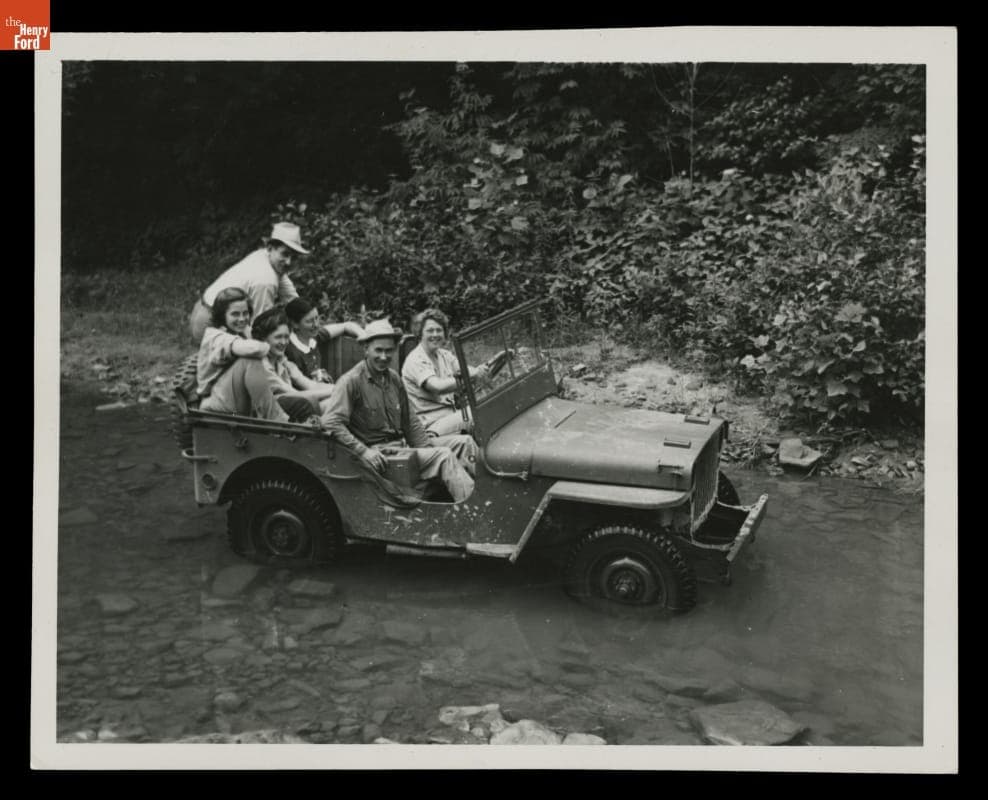 Frontier Nursing Service Jeep Entering Wendover, Kentucky, 1945