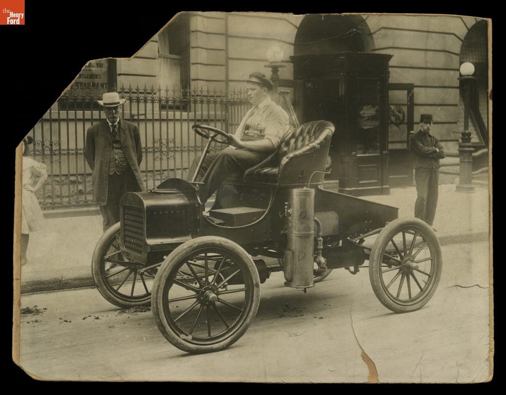 Court-Ordered Automobile Test for the Selden Patent Suit, 1907, "In Front of Woodward Hotel, 55th and Broadway"