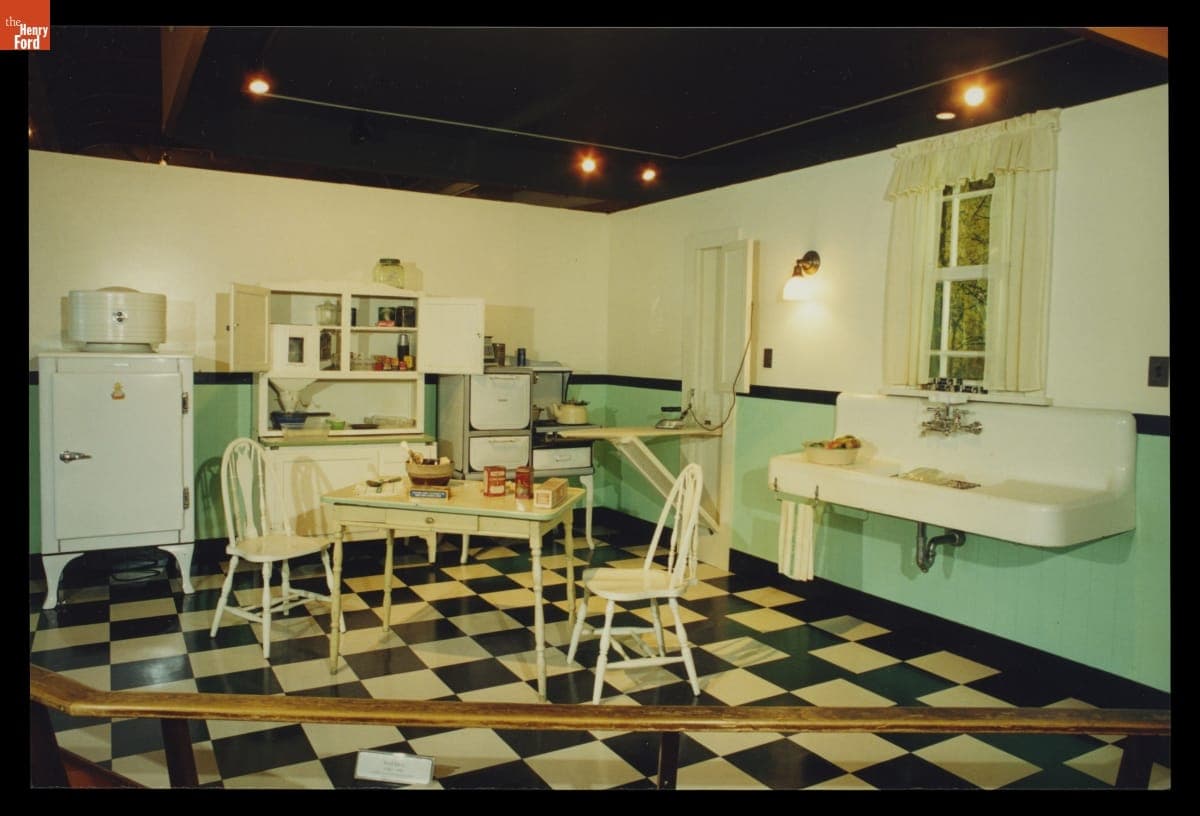 1930s Kitchen Exhibit in Henry Ford Museum, July 10, 2001