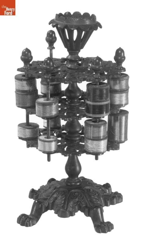 Spool and Pincushion Holder, 1875-1900