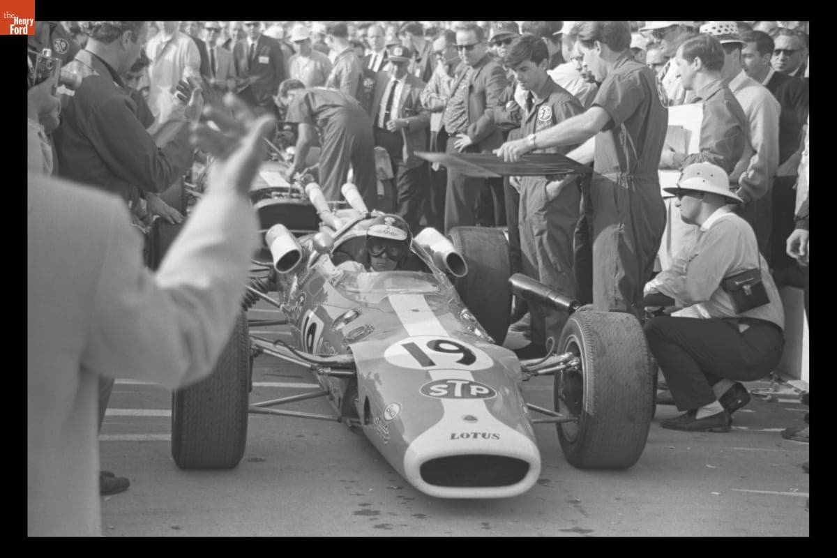 Lotus-Ford Race Car Driven by Jim Clark at Indianapolis 500, May 1966
