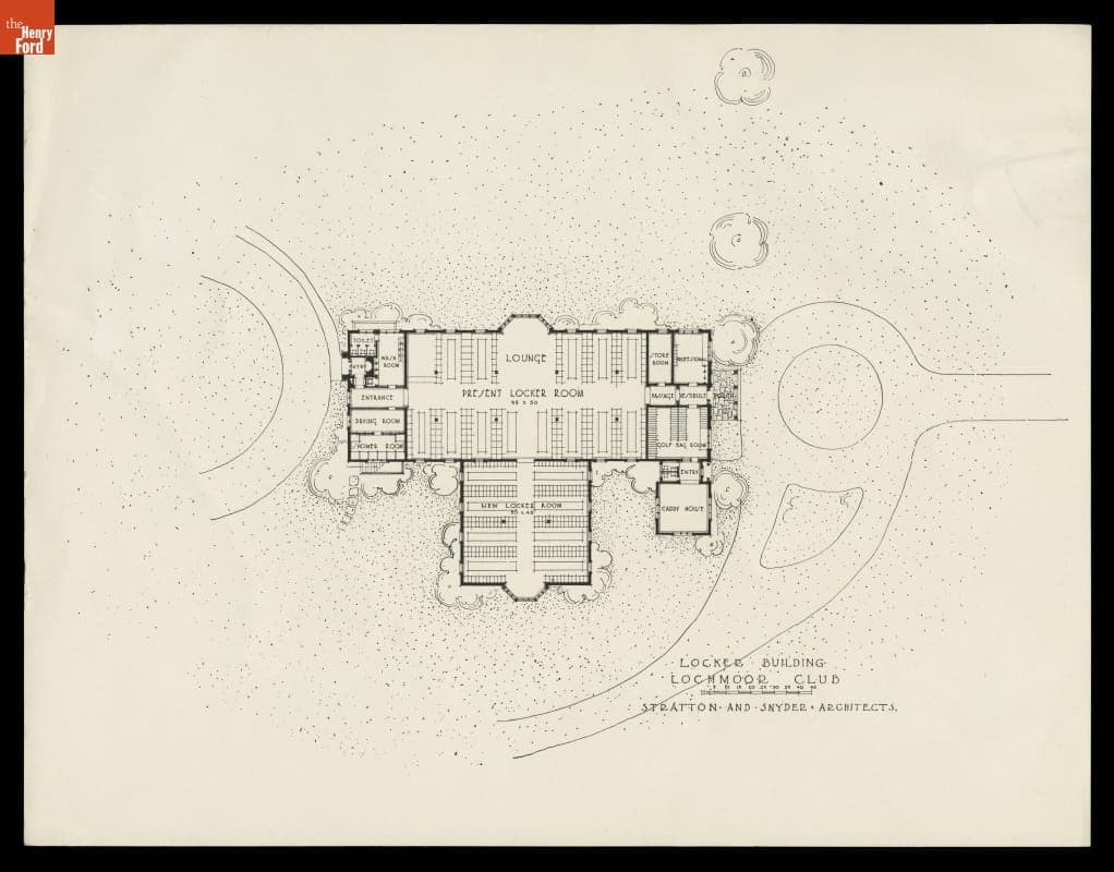 Locker Building, Lochmoor Club, 1924