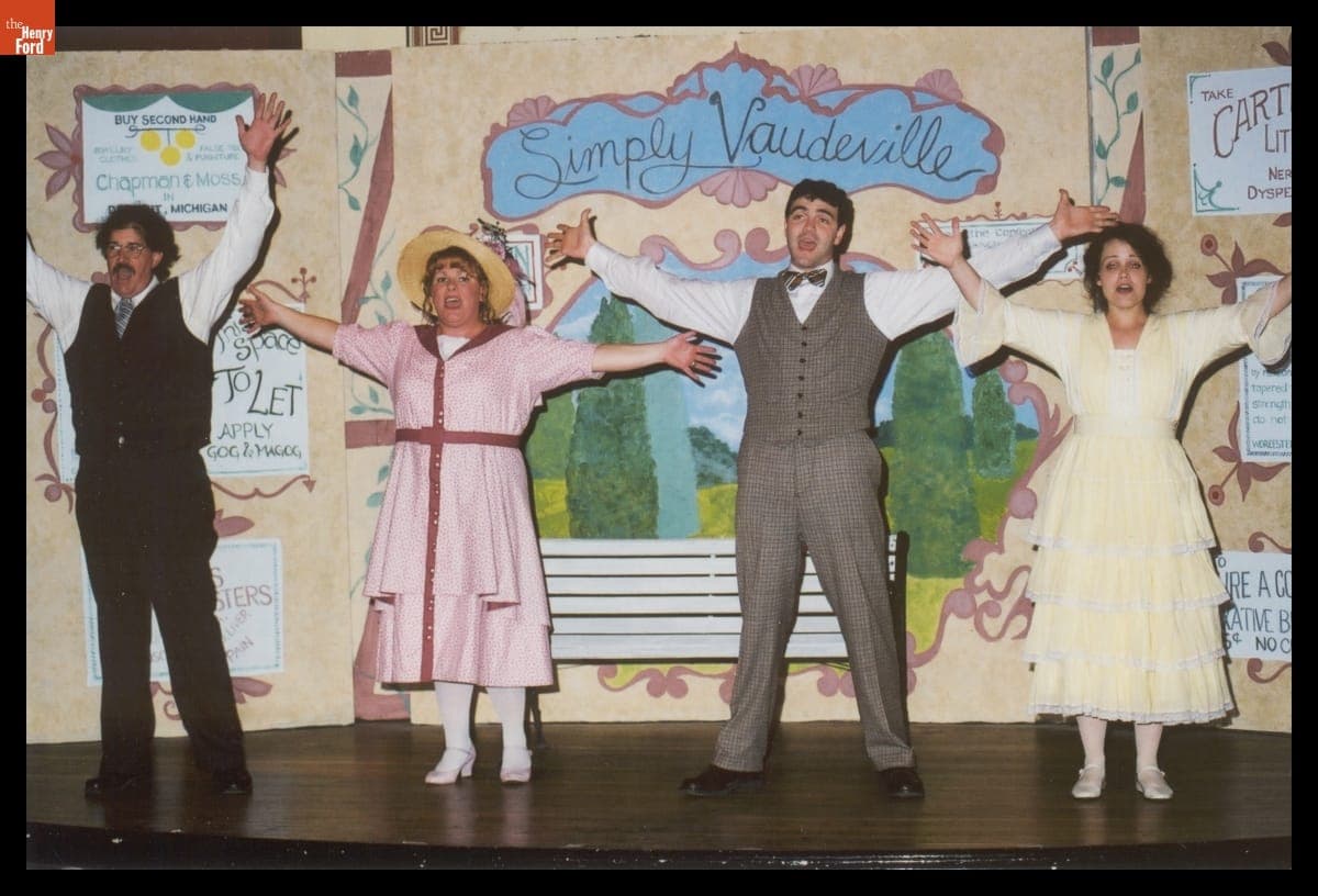 "Simply Vaudeville" Show in Greenfield Village, 2002