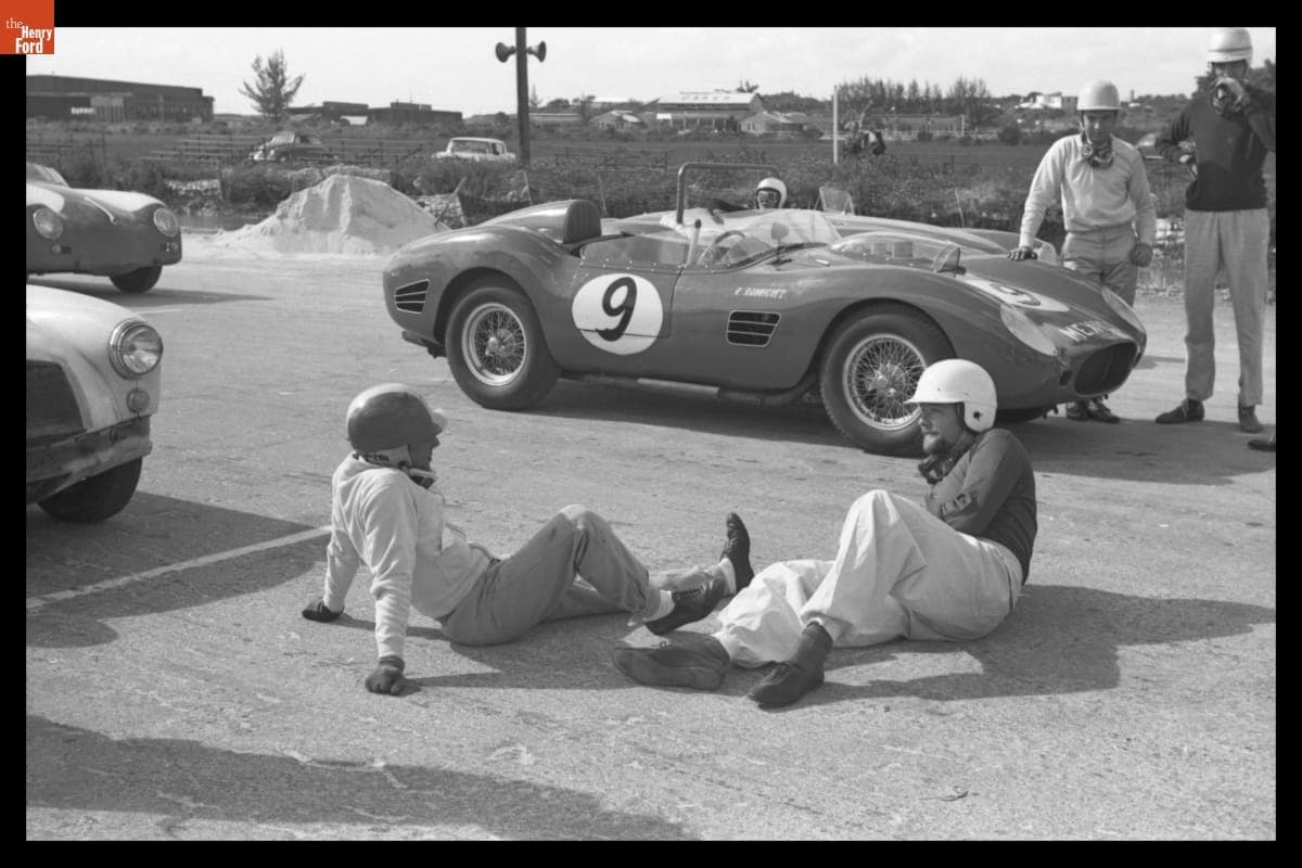 Drivers Relaxing during Bahamas Speed Weeks, November - December 1959