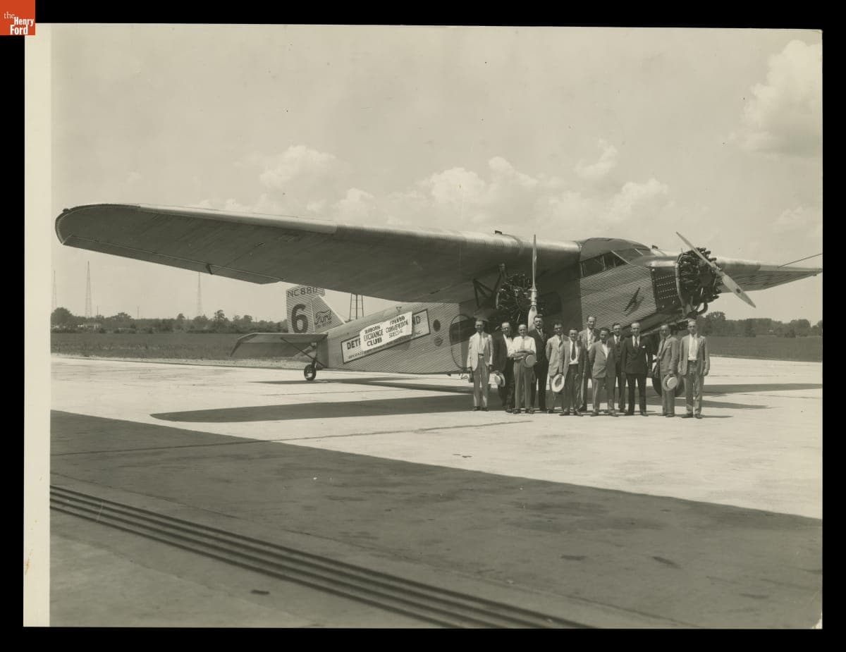Dearborn Exchange Club with Ford Tri-Motor 4-AT-8, July 1928