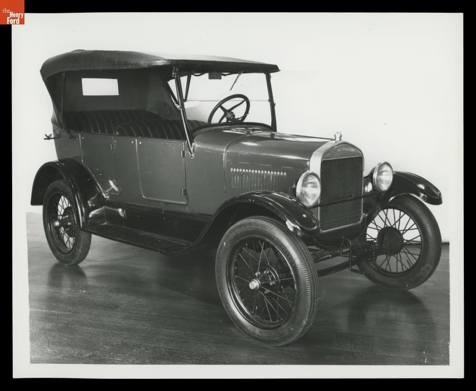 1927 Ford Model T Touring Car, The Fifteen-Millionth Ford, Photographed in Henry Ford Museum, 1953