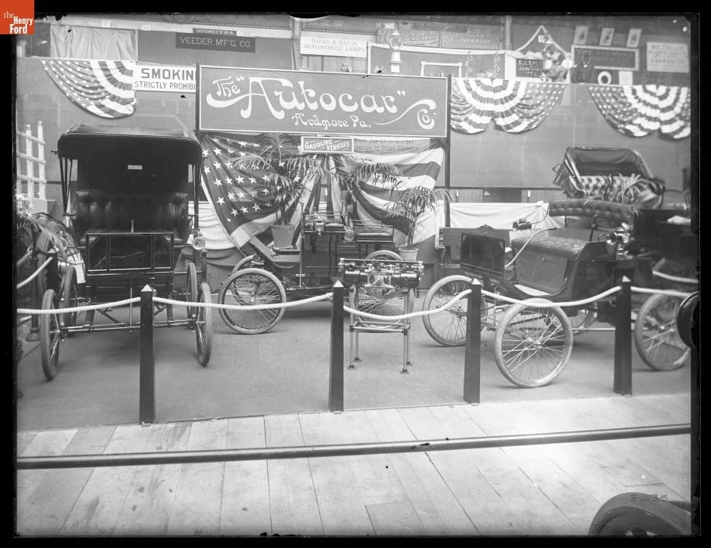 Autocar Exhibit at Madison Square, New York, circa 1904