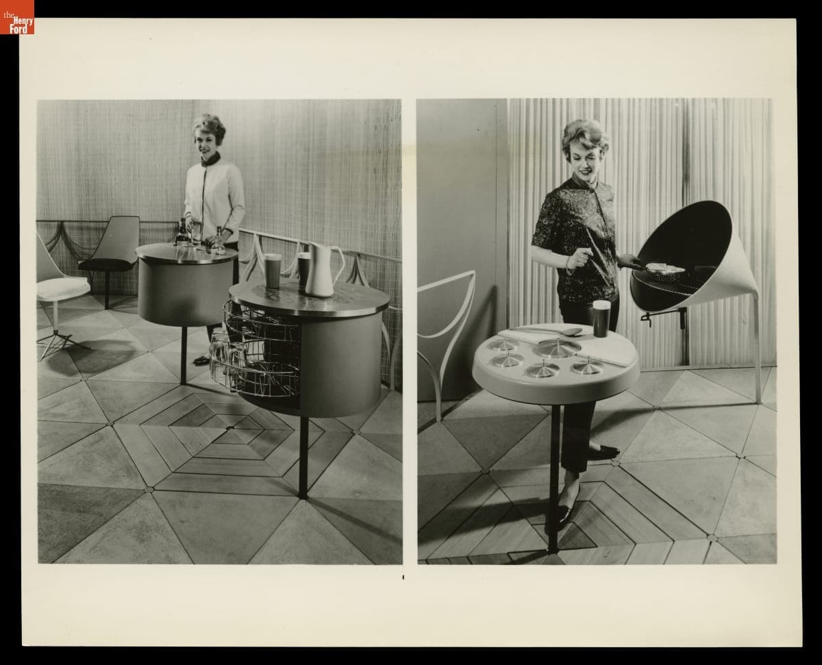 Patio Accessory Concepts from United States Steel "Study in Steel" Design Presentation, 1962
