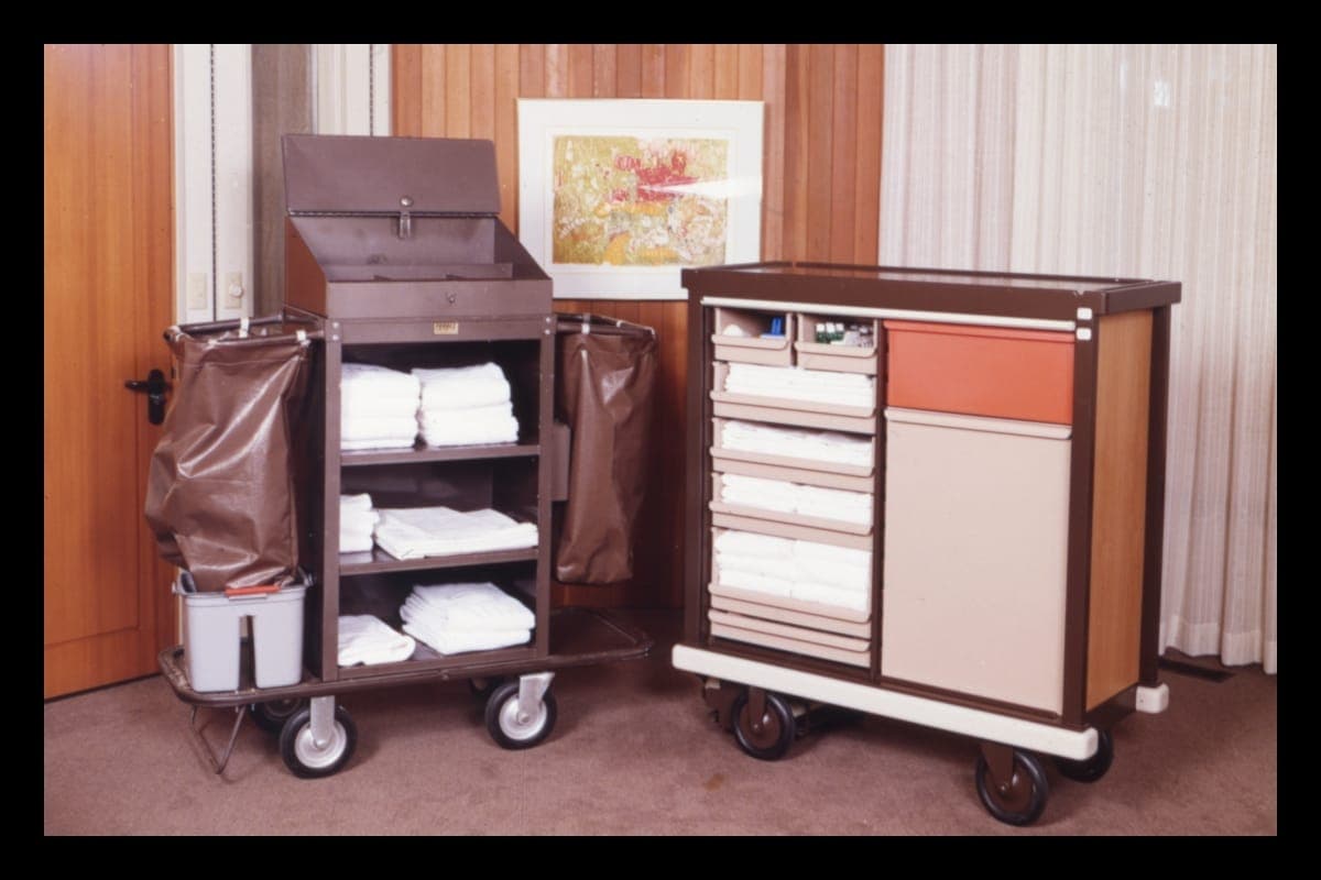 Hotel Housekeeping Cart Designed by Robert Propst, 1983-1985