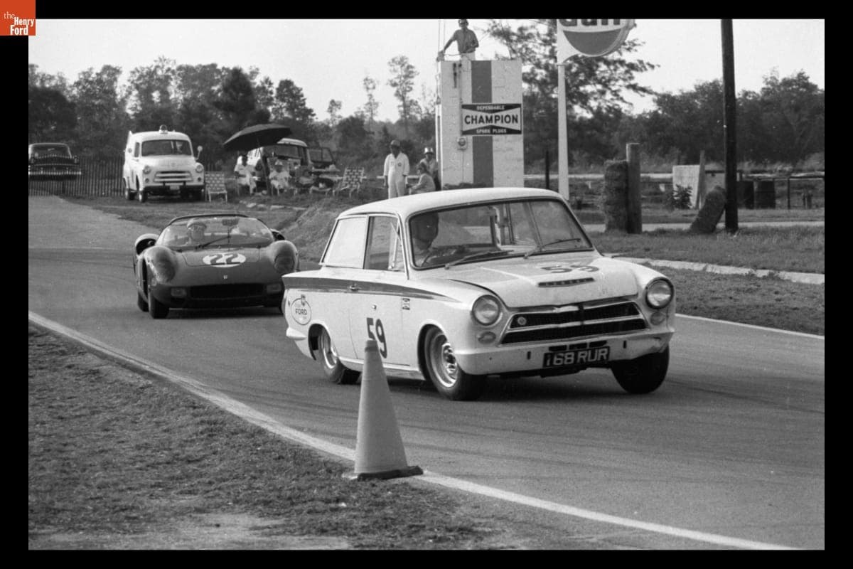 Ford Cortina Lotus at 12 Hours of Sebring Race, March 1964