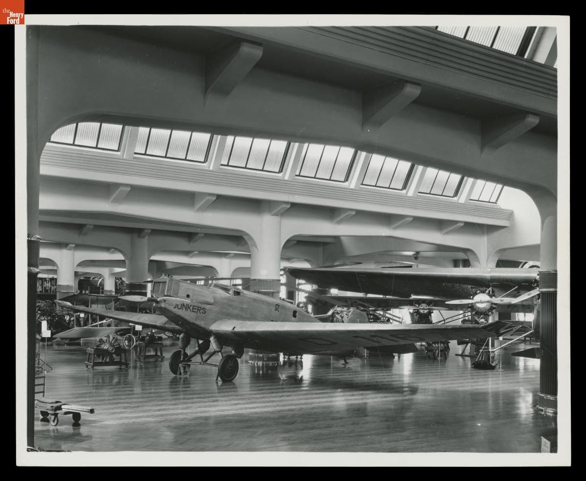 1928 Junkers W33 "Bremen" Airplane in Henry Ford Museum, 1938