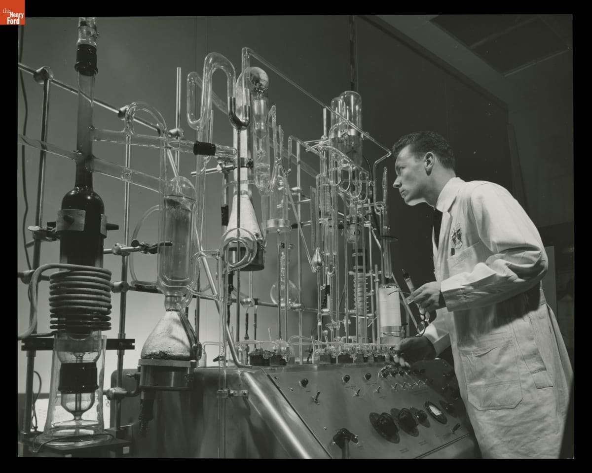 Chemistry Lab at Ford Motor Company Research & Engineering Center, Dearborn, Michigan, January 1953