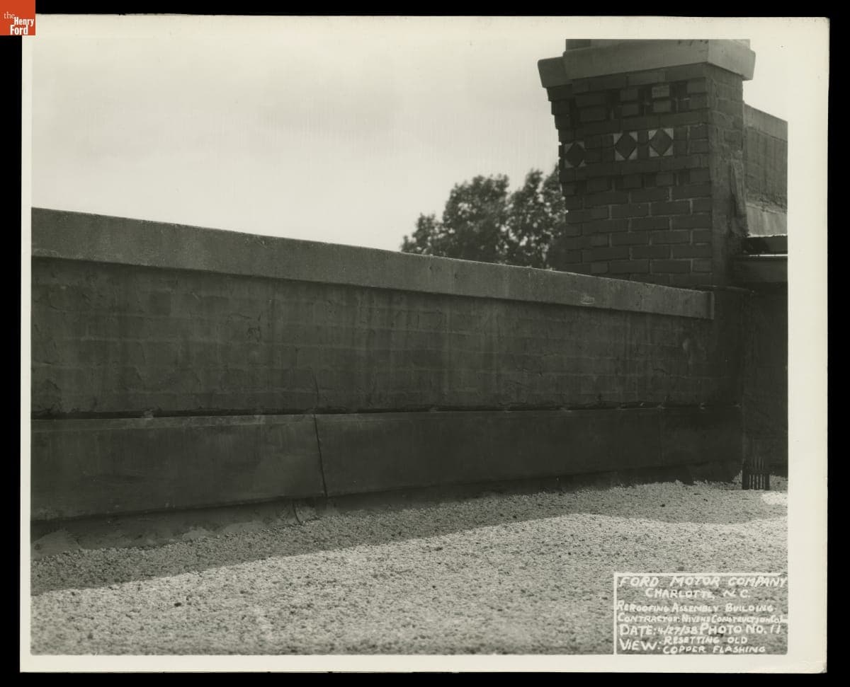 Re-Roofing Ford Motor Company Assembly Plant, Charlotte, North Carolina, April 27, 1938