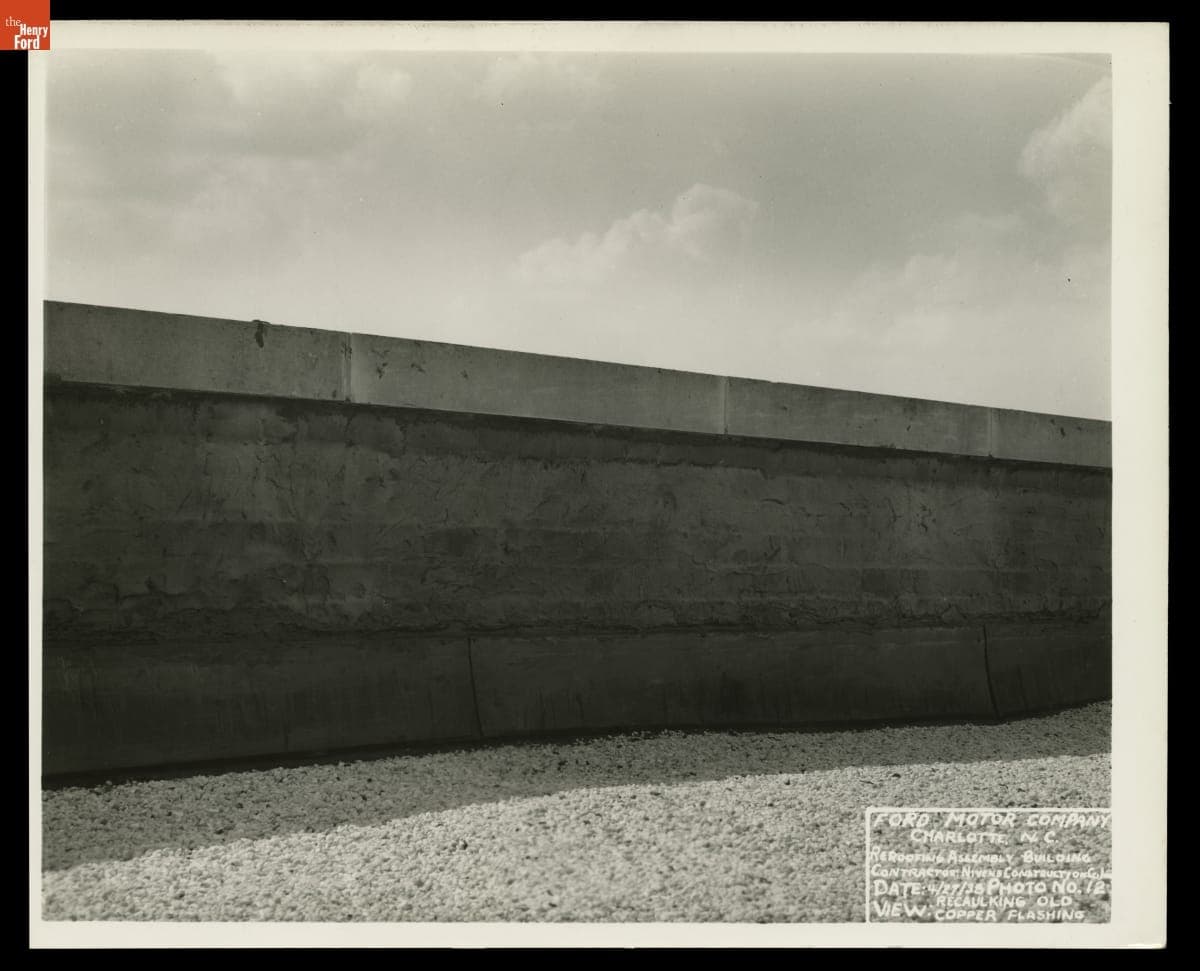 Re-Roofing Ford Motor Company Assembly Plant, Charlotte, North Carolina, April 27, 1938