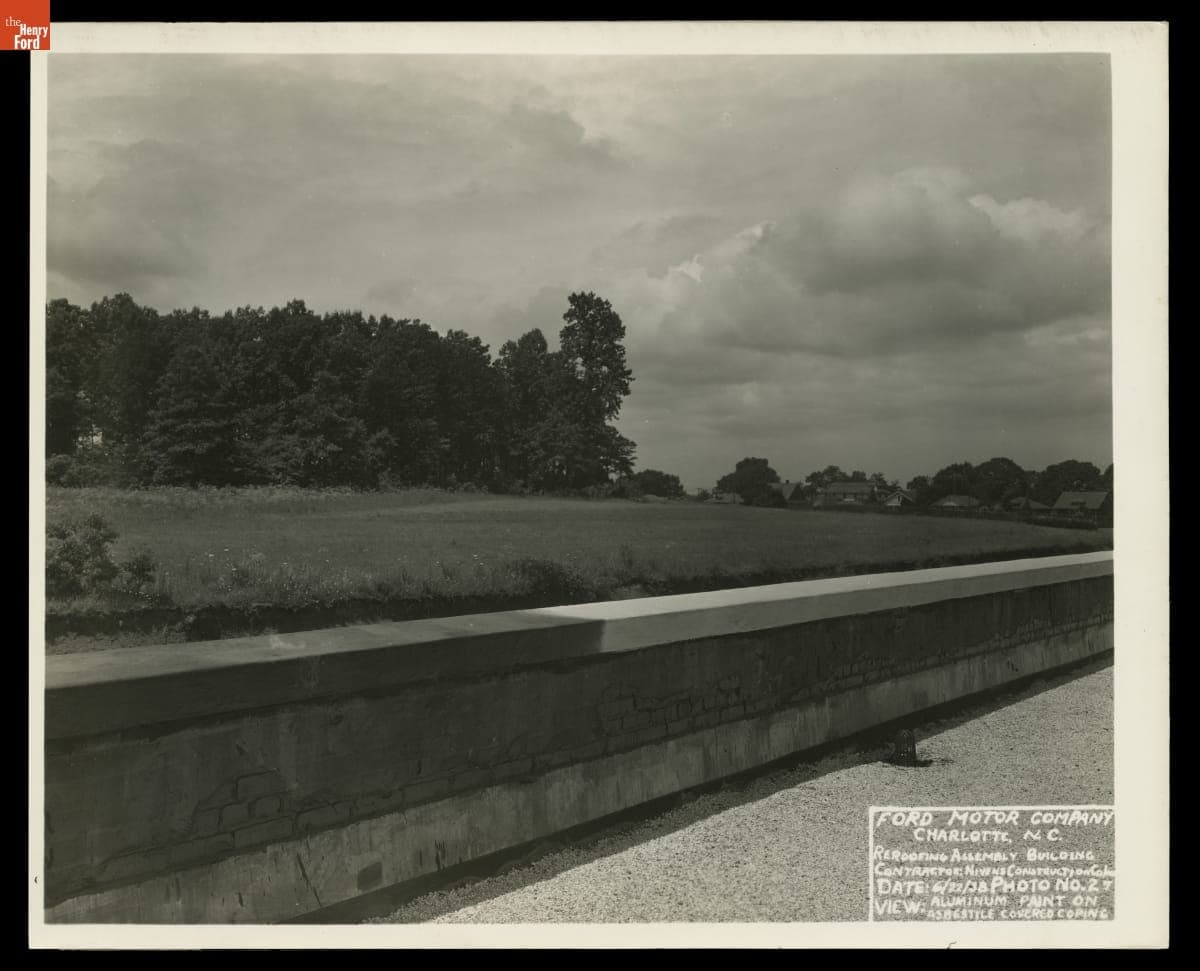 Re-Roofing Ford Motor Company Assembly Plant, Charlotte, North Carolina, June 22, 1938