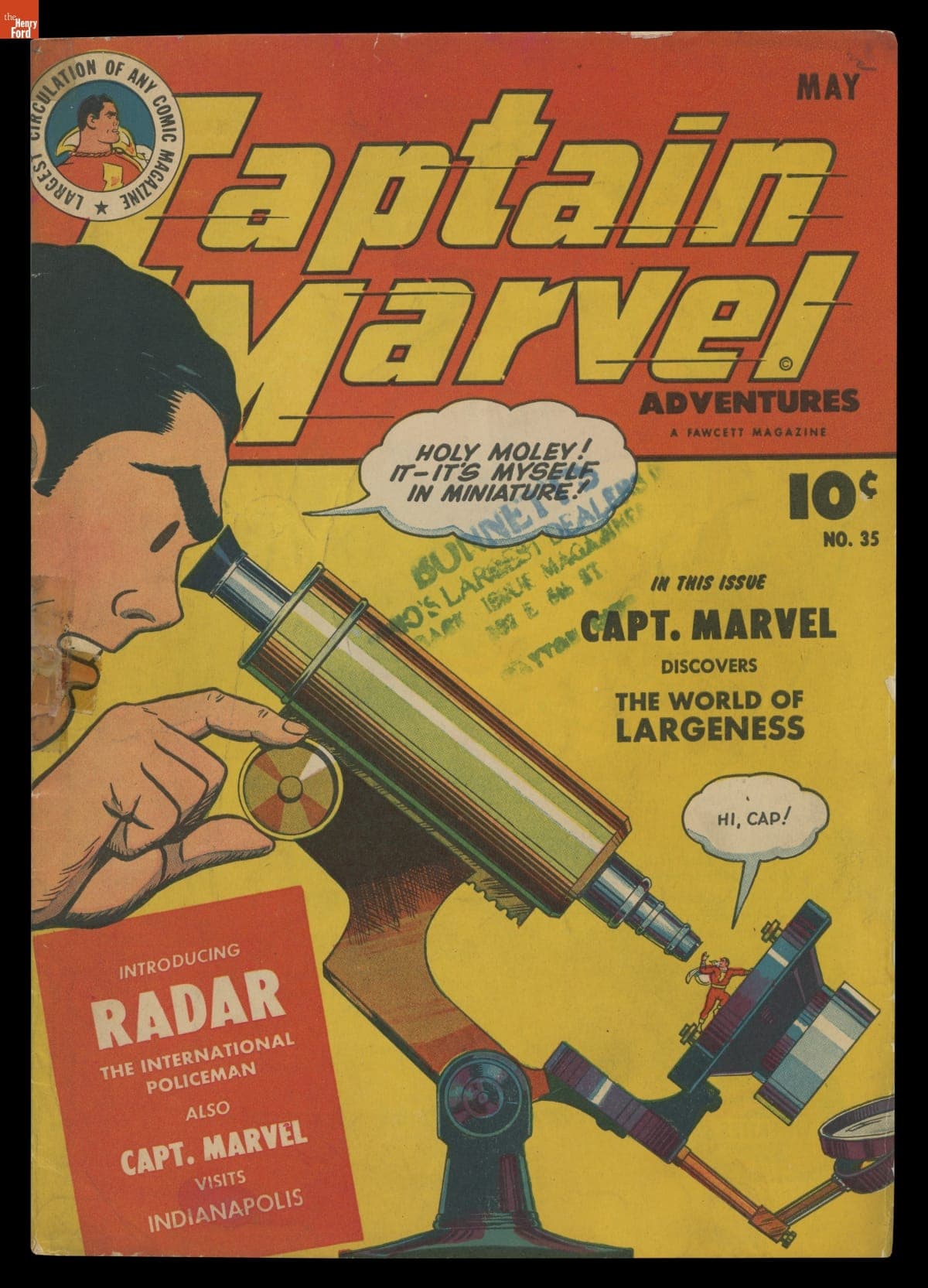 "Captain Marvel Adventures" (Shazaam!) Comic Book for May 1944