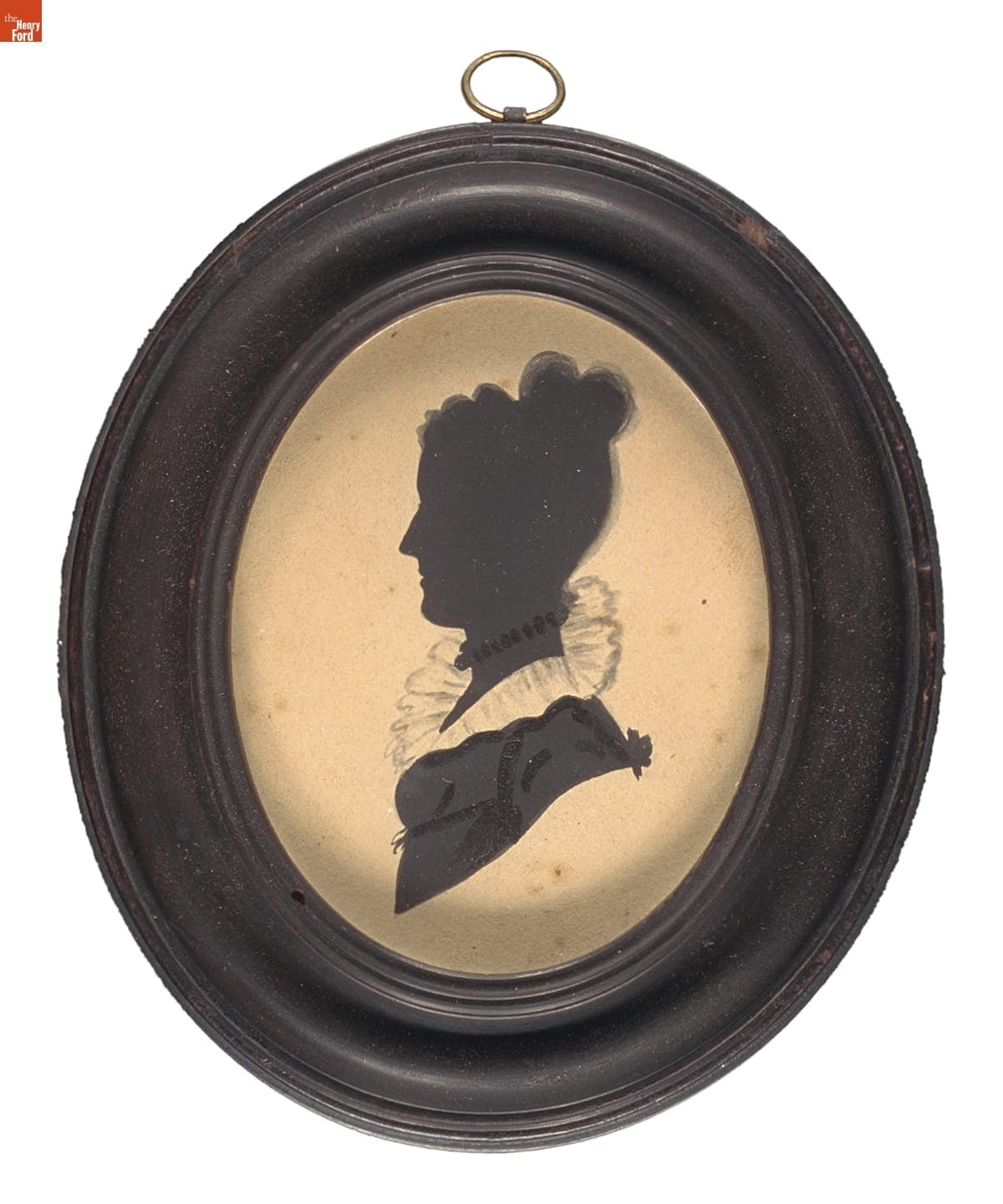 Silhouette of a Woman Wearing a Necklace, 1820-1830