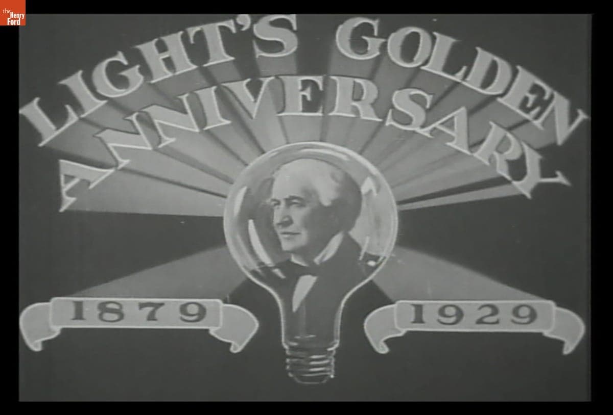 Film Clip, "Light's Golden Anniversary," 1929 (Part 1)