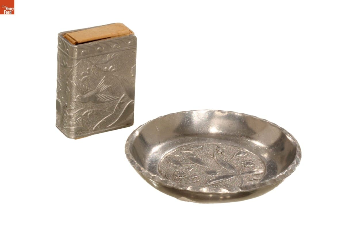 Everlast "Forged Birds and Flowers" Bridge Party Set, 1940-1950