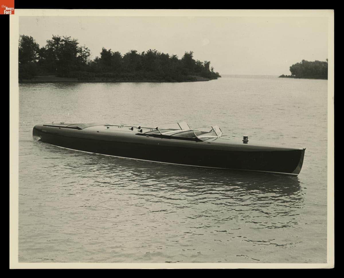 Edsel Ford's Speedboat "Typhoon," June 1934