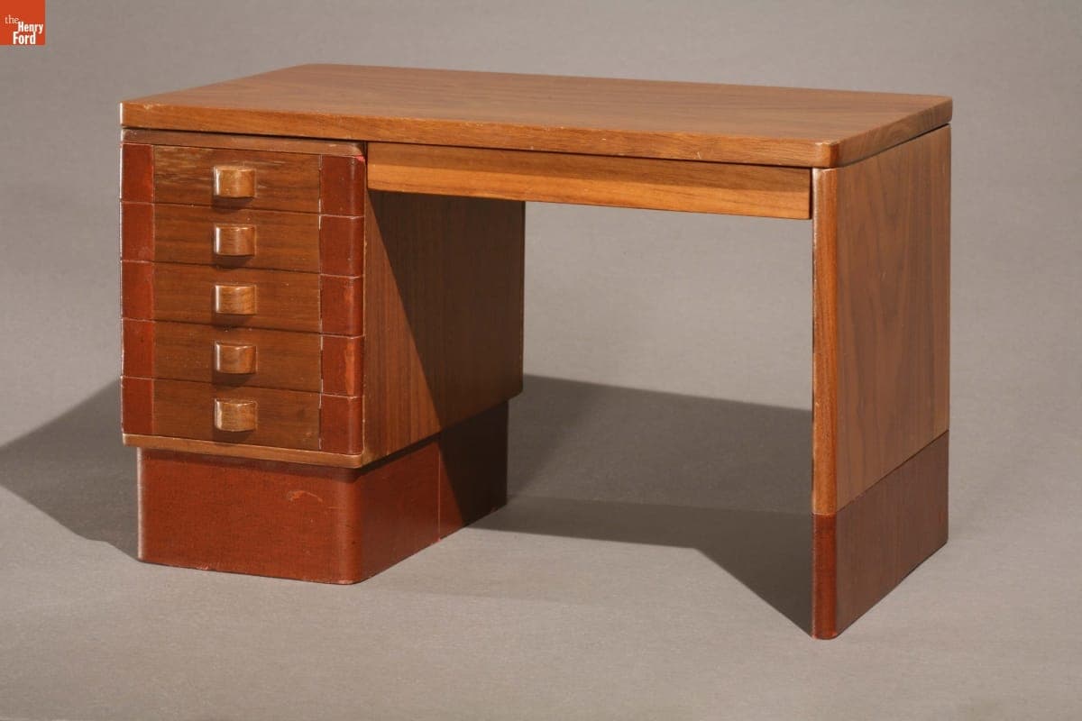Model of Desk, Designed by Gilbert Rohde from Laurel Series by Herman Miller, circa 1934