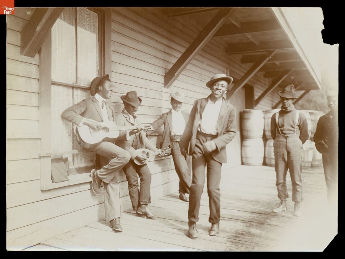 "Waiting for the Sunday Boat," circa 1902