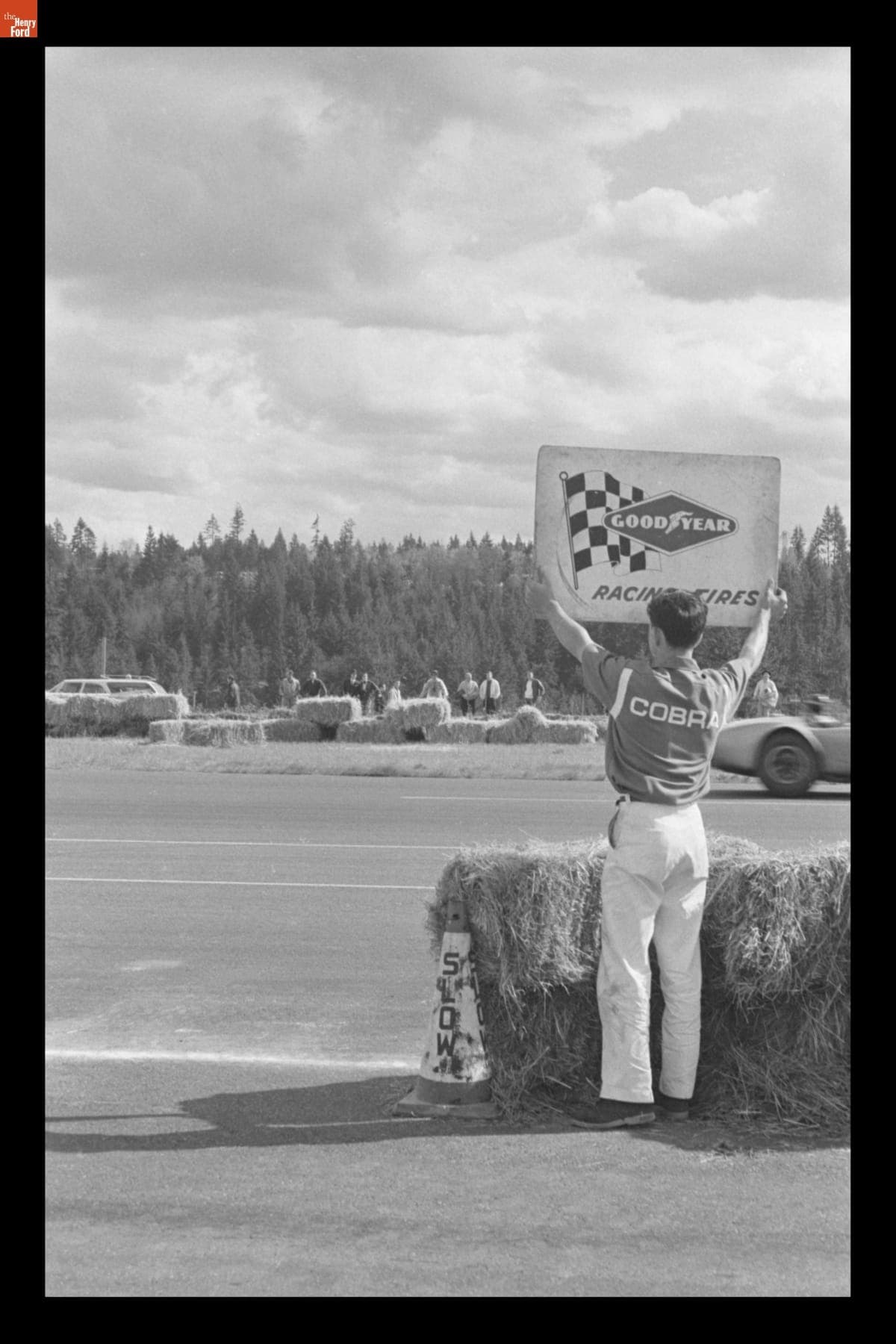 Ken Miles Driving Shelby Cobra in the USRRC Kent GT Race, May 1964